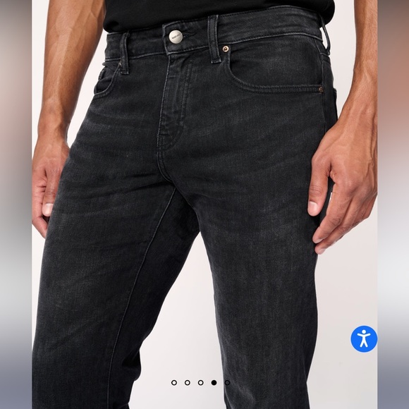 Warp + Weft ORD Chicago Straight Jean Asphalt Black Men’s 35 x 30 NEW With Tags - Picture 15 of 16